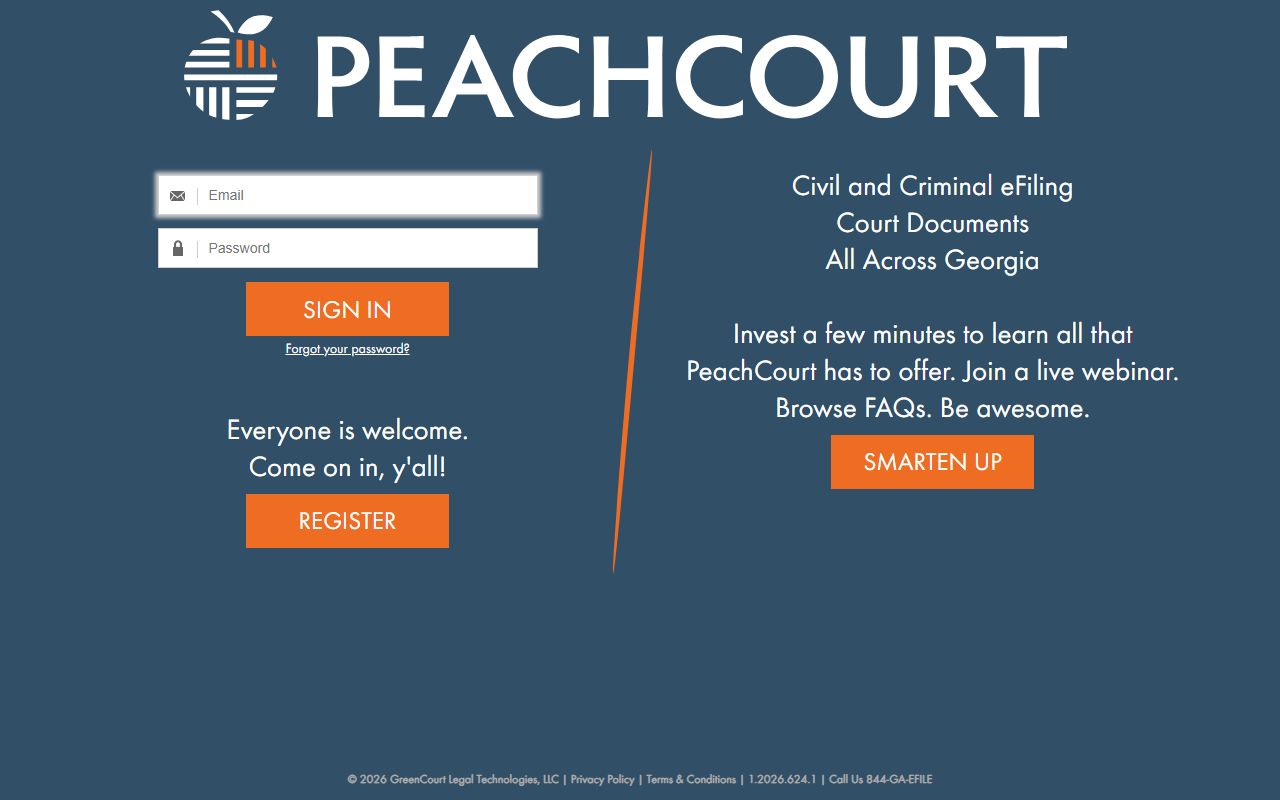 White County Clerk of Court PeachCourt e-filing portal