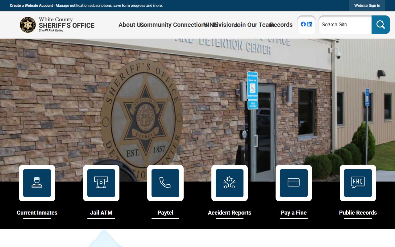 White County arrest records Sheriff's Office records source