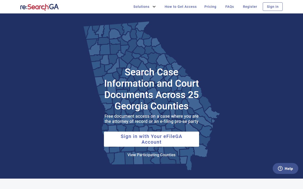 White County court records reSearchGA court records search