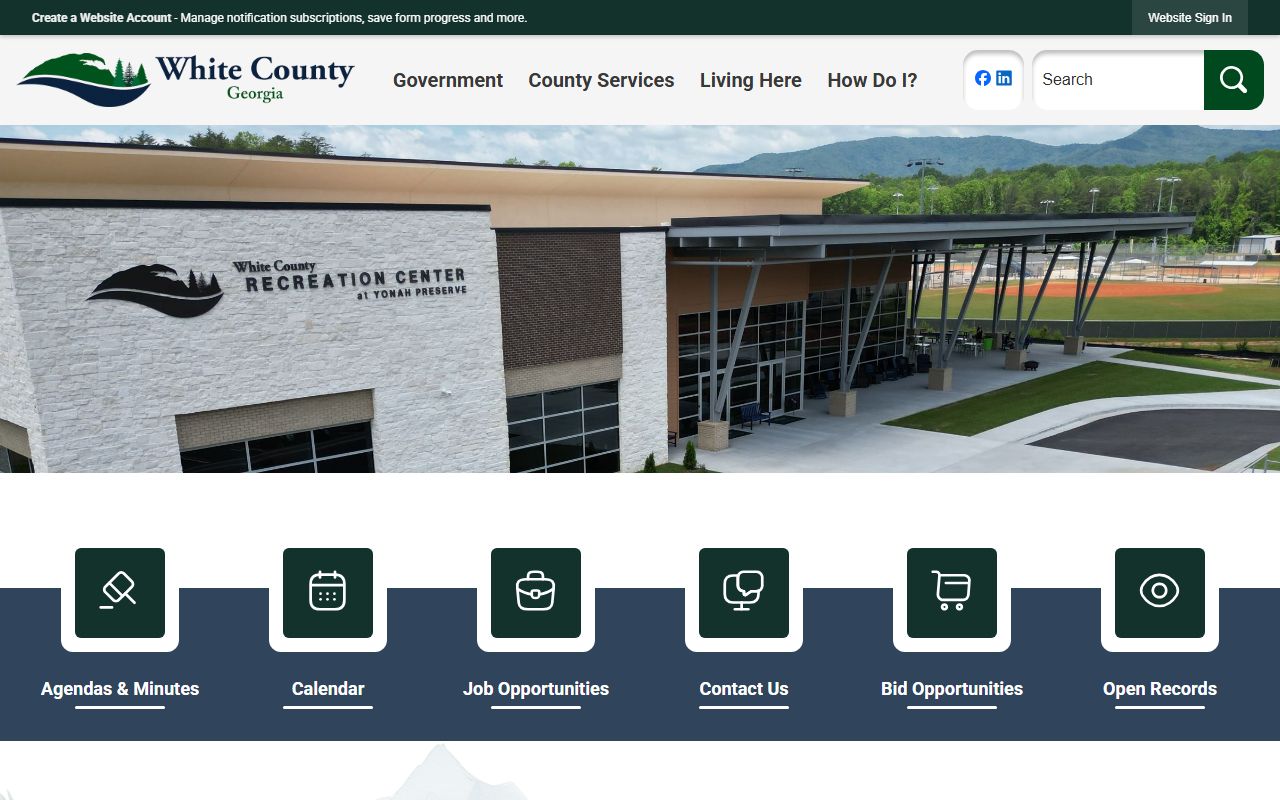 White County court records government home page