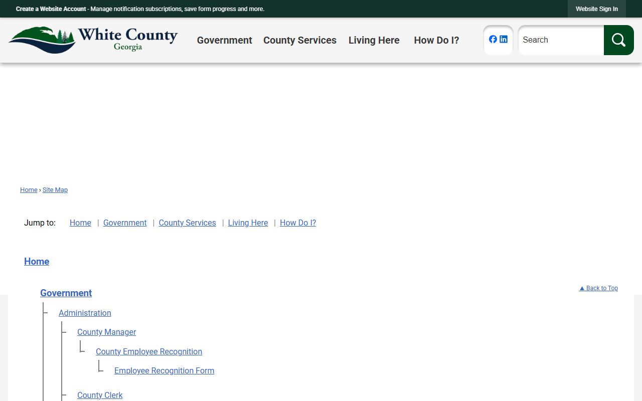 White County court records county sitemap