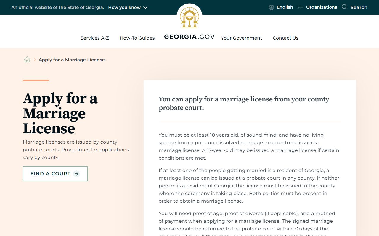 White County marriage and divorce records Georgia marriage license process