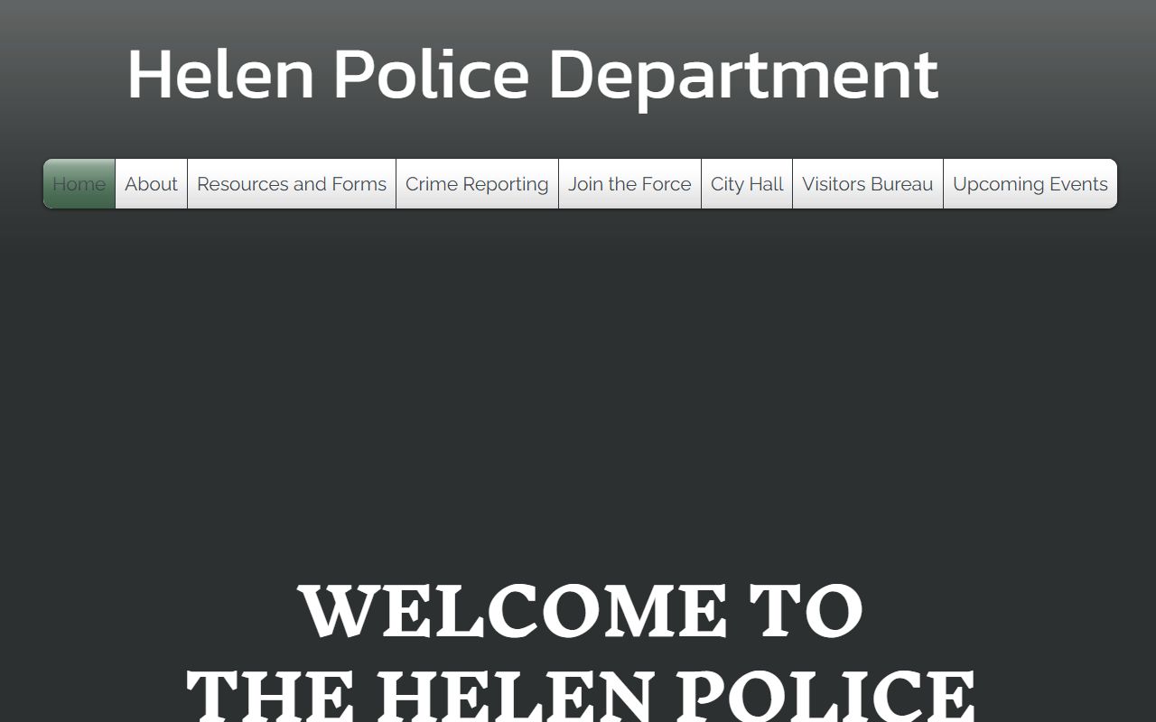 White County traffic court records Helen Police homepage records contact