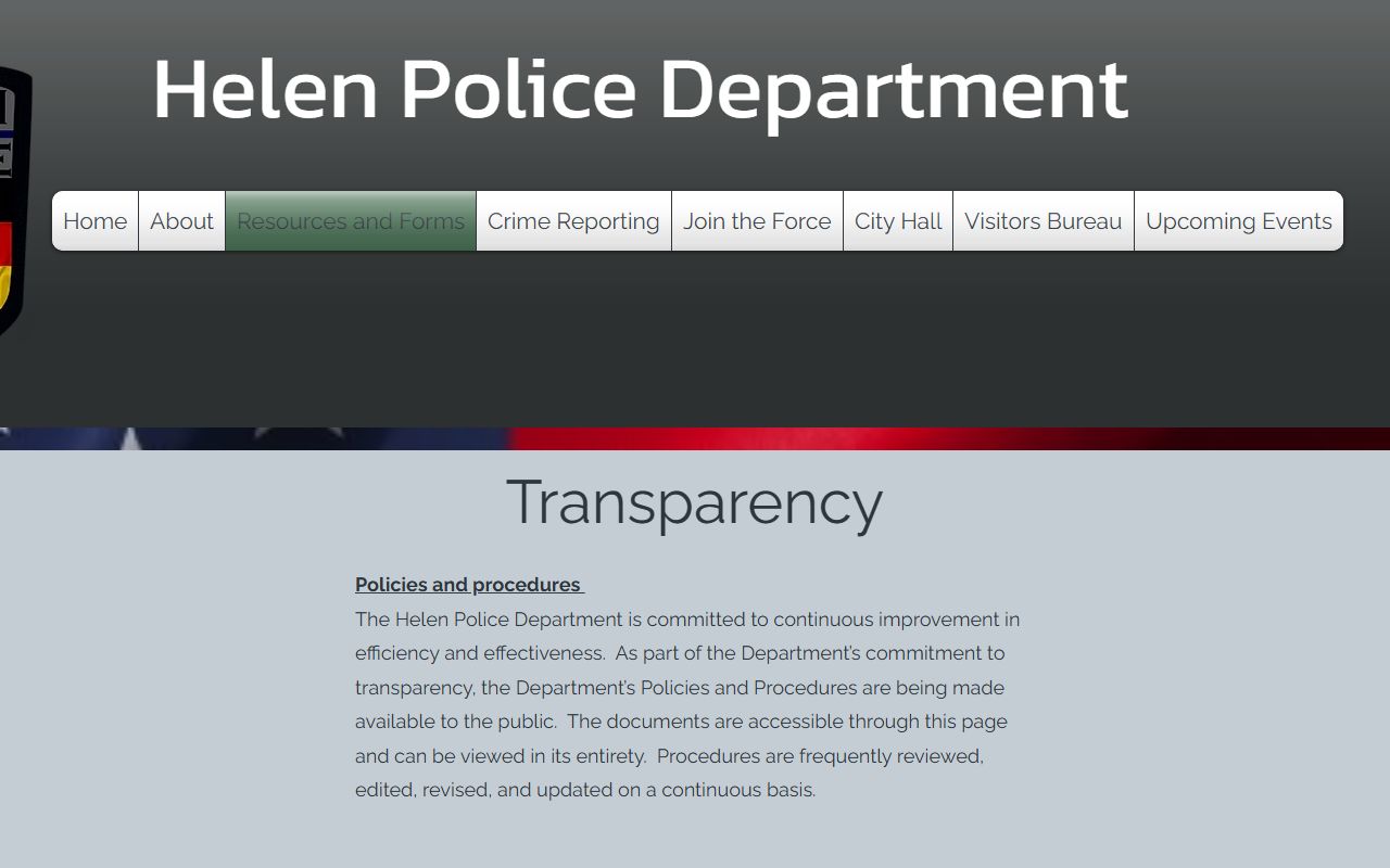 White County traffic court records Helen Police records forms